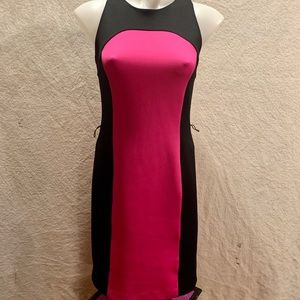 Michael Kors black and pink Bodycon dress